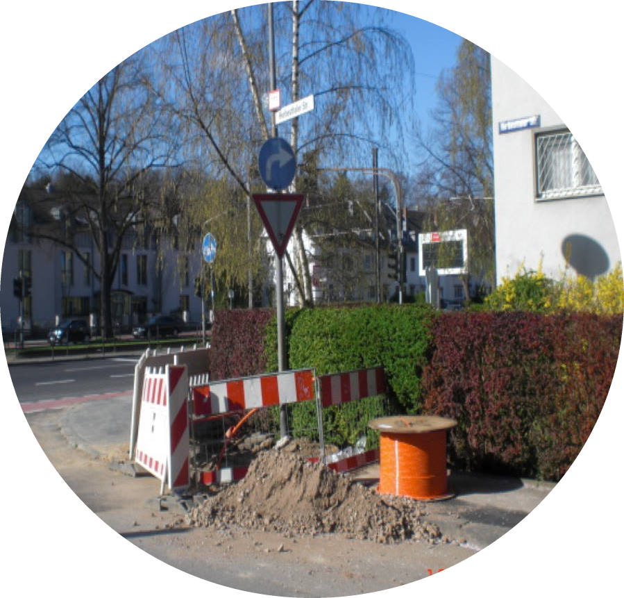 Ein Bild von einer Pflasterflaeche
